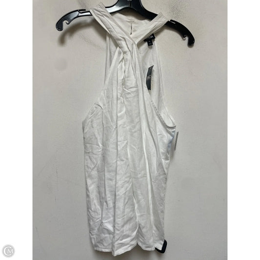 Top Sleeveless By Inc In White, Size: Xl