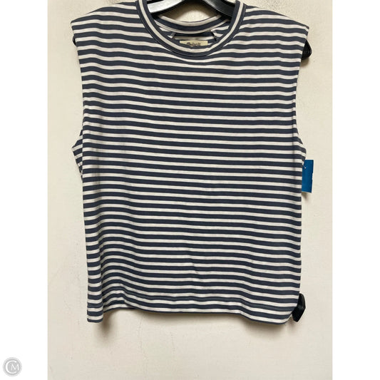 Top Sleeveless Basic By Madewell In Striped Pattern, Size: S
