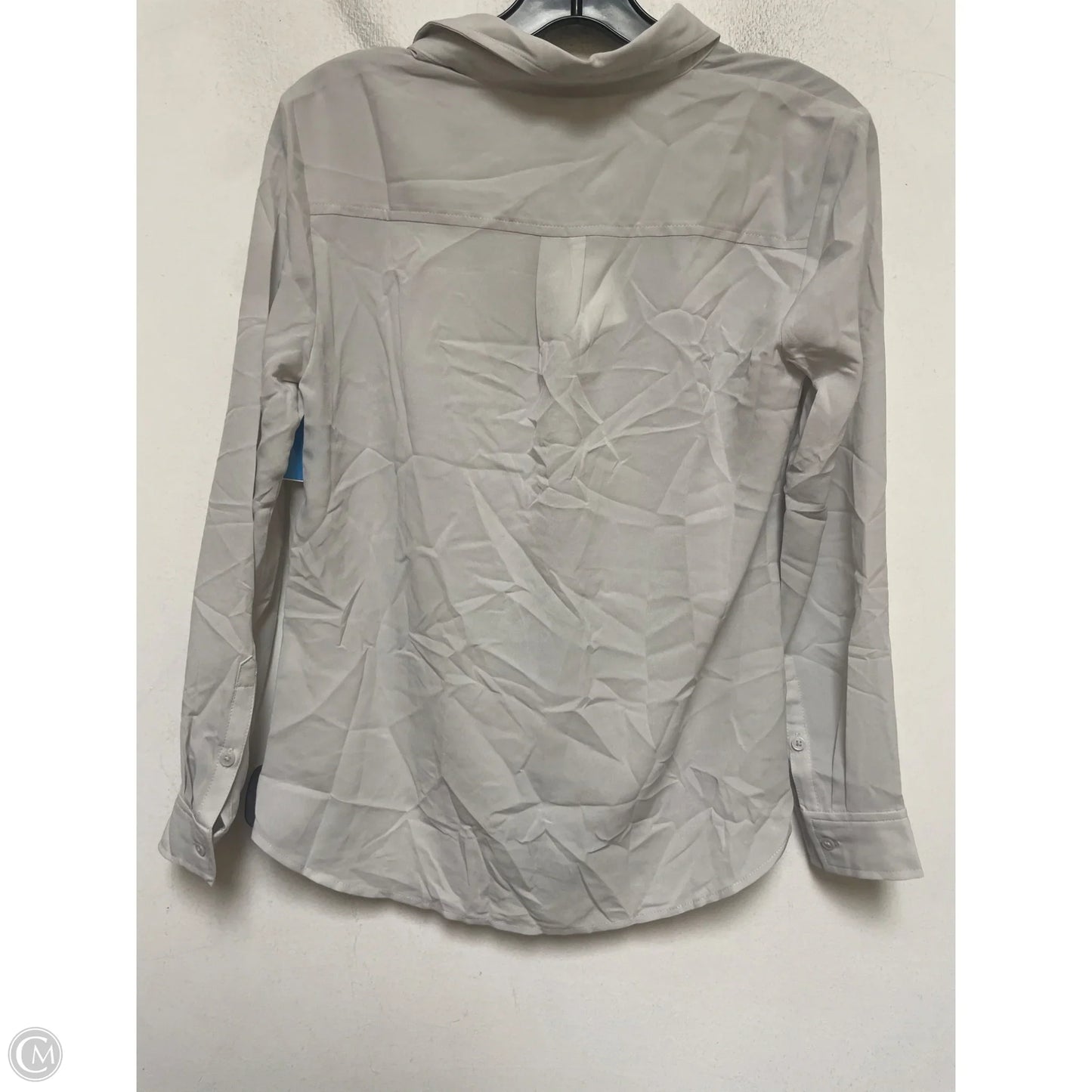 Top Long Sleeve By Banana Republic In Grey, Size: Xsp