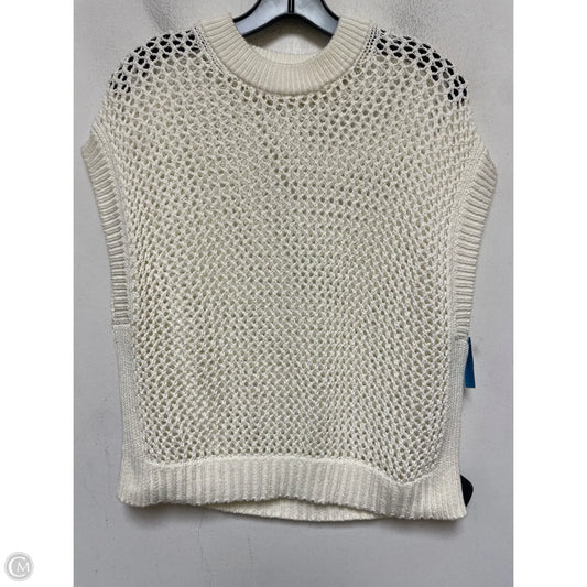 Top Short Sleeve By Madewell In Cream, Size: Xs