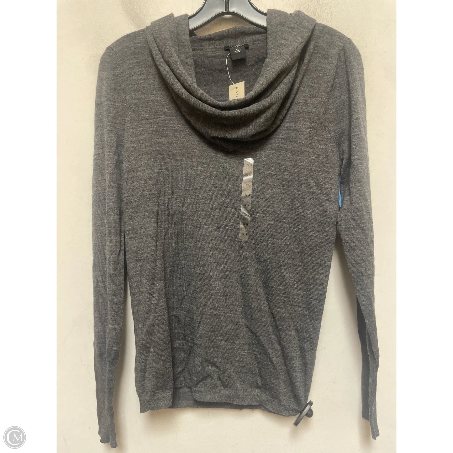 Top Long Sleeve By Ann Taylor In Grey, Size: Xs