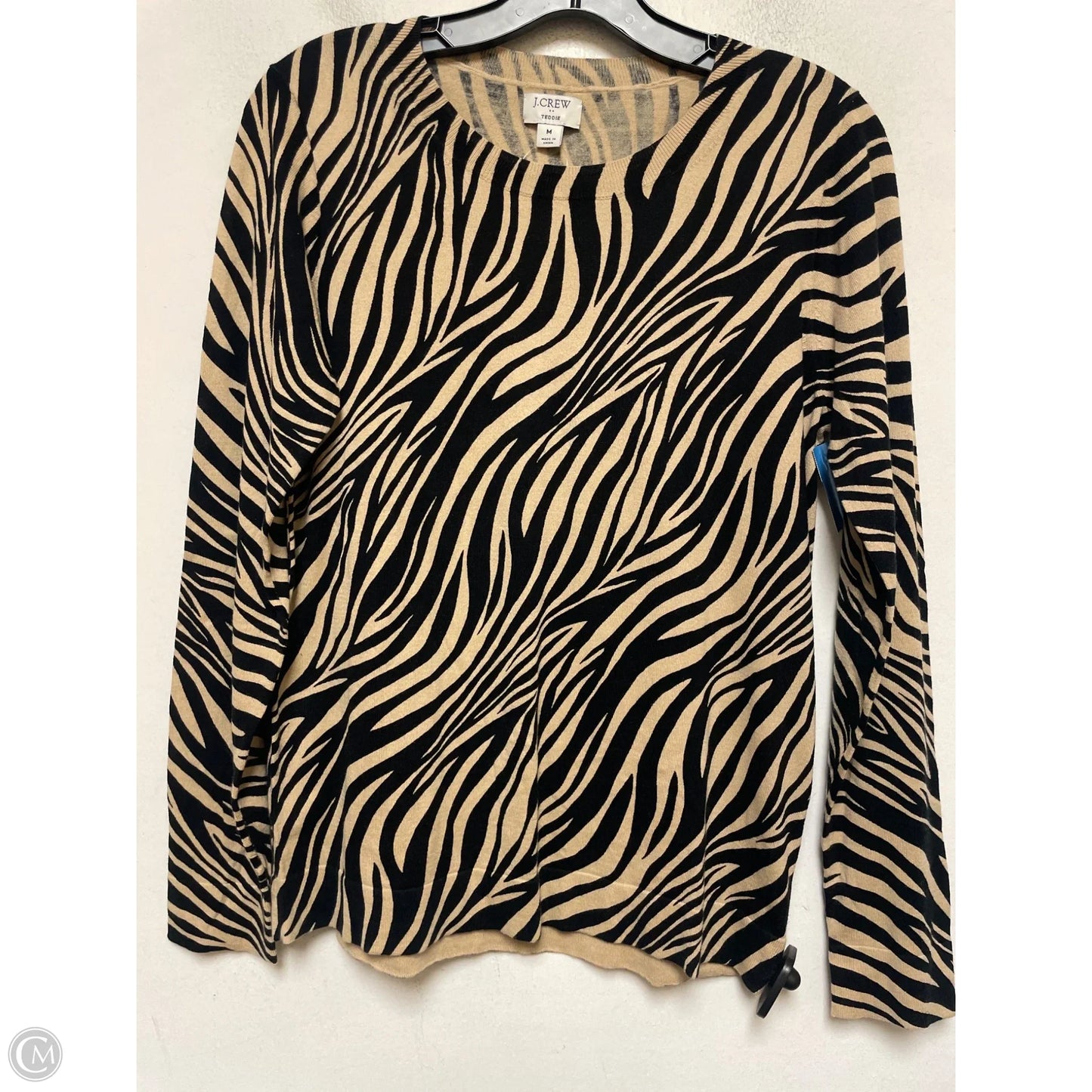 Top Long Sleeve By J. Crew In Animal Print, Size: M