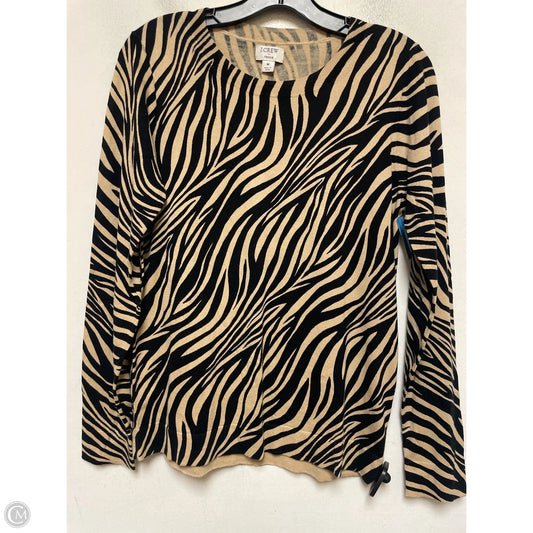Top Long Sleeve By J. Crew In Animal Print, Size: M