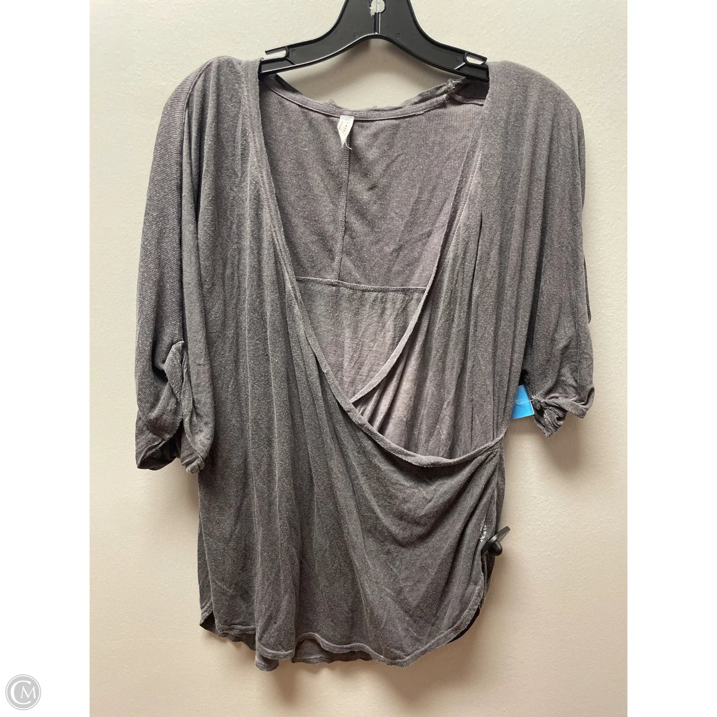 Top Short Sleeve By Free People In Grey, Size: Xs