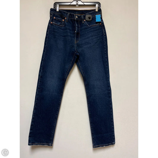 Jeans Straight By Levis In Blue Denim, Size: 10