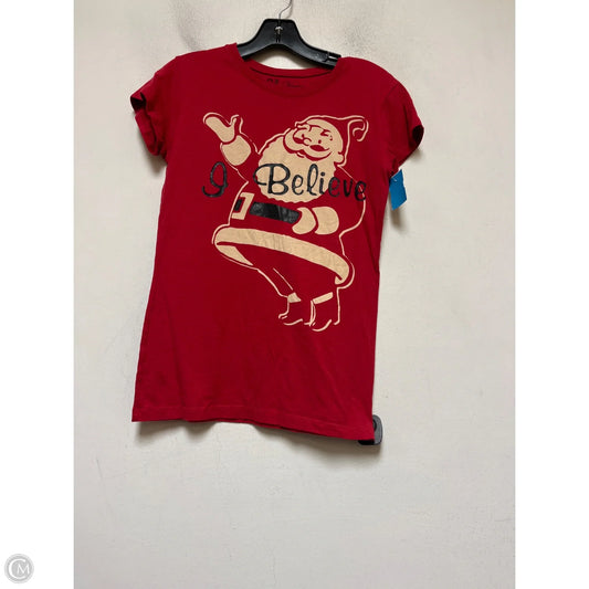 Top Short Sleeve Basic By Lol Vintage In Red, Size: L