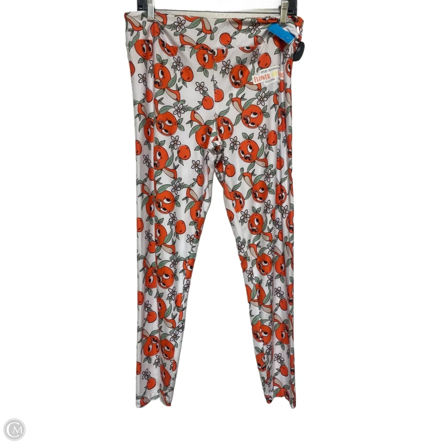 Pants Leggings By Disney In Orange & White, Size: 12