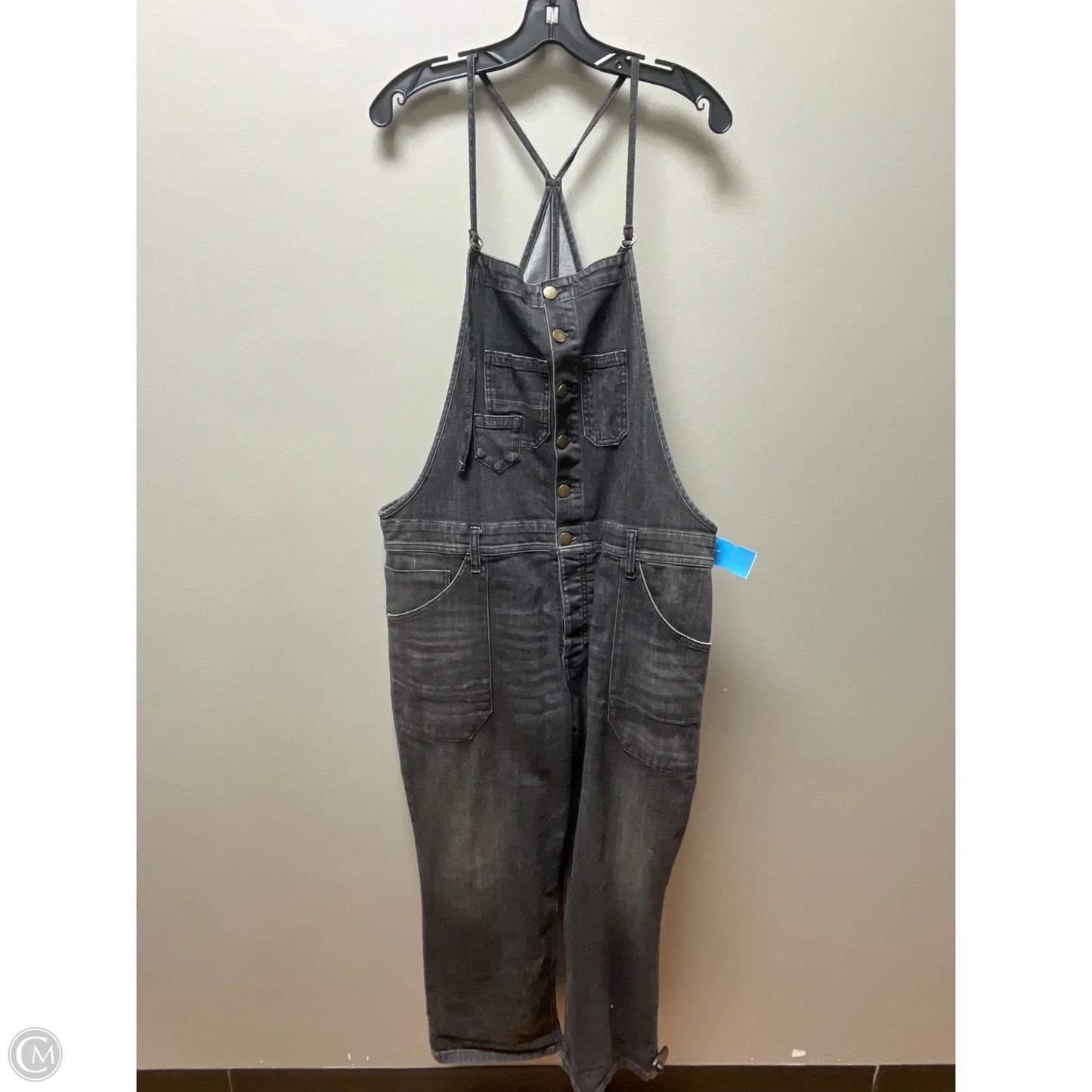 Jumpsuit By Pilcro In Grey Denim, Size: Xlp