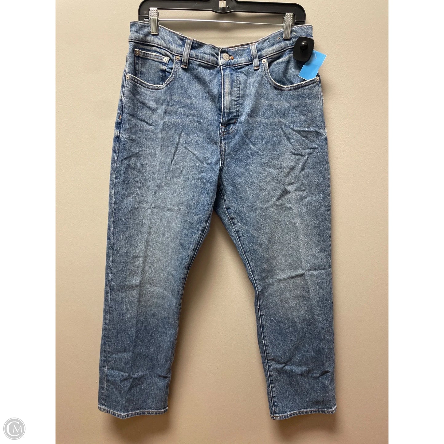 Jeans Straight By Madewell In Blue Denim, Size: 8p