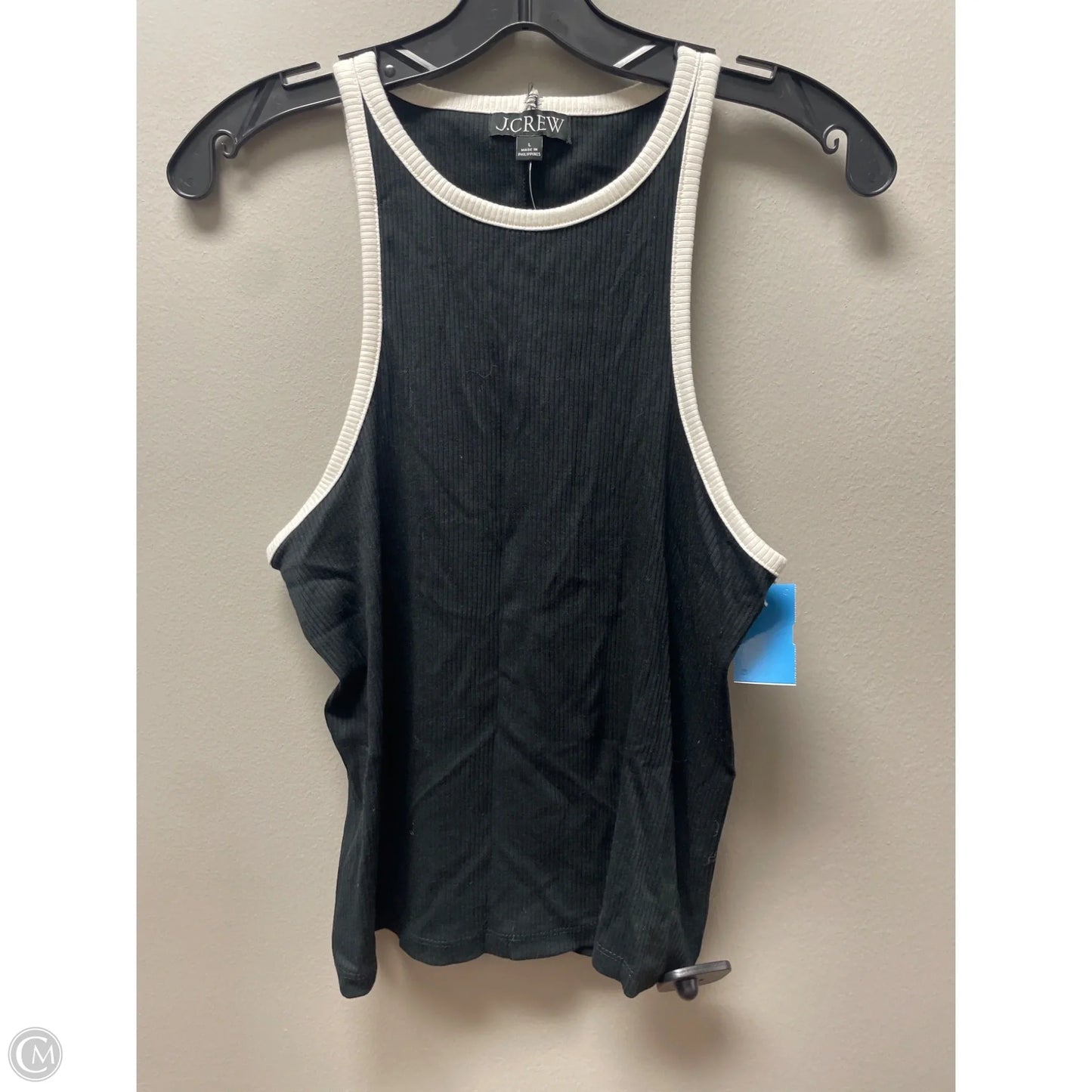 Tank Top By J. Crew In Black & White, Size: L