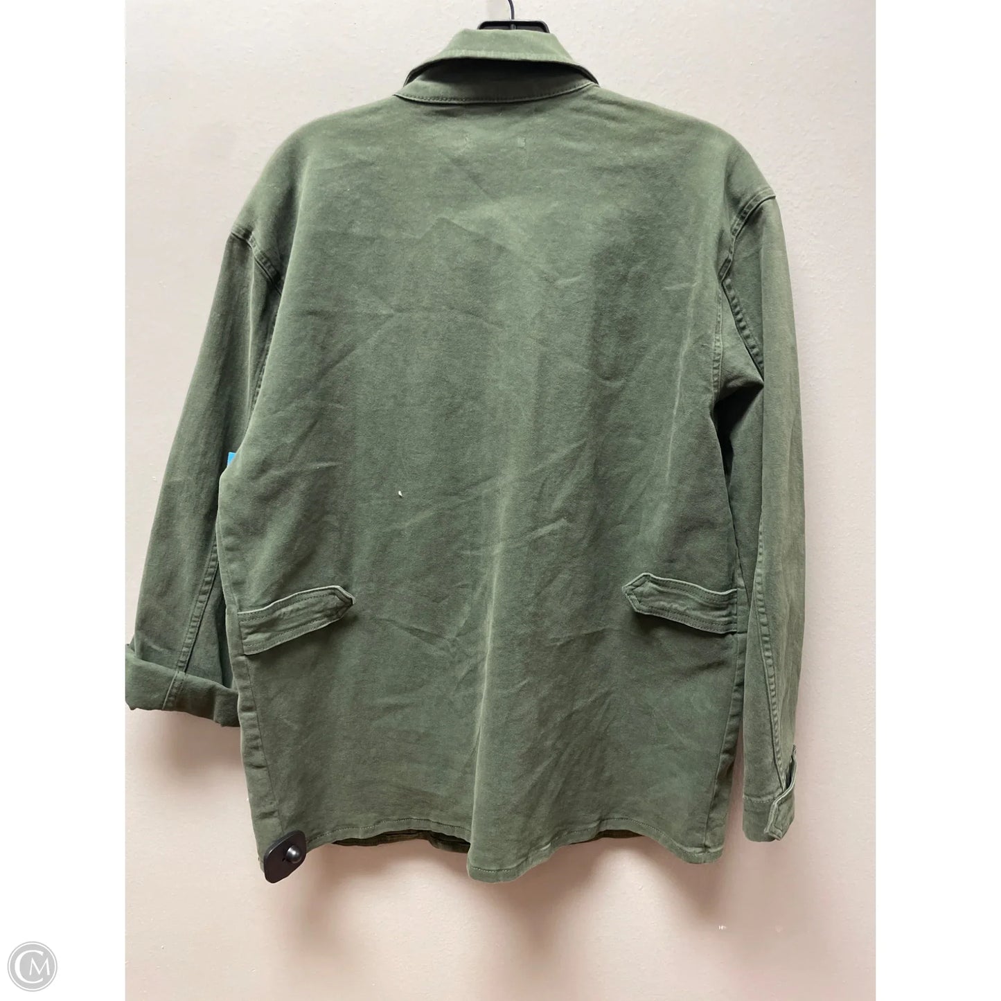 Jacket Shirt By Good American In Green, Size: 1x