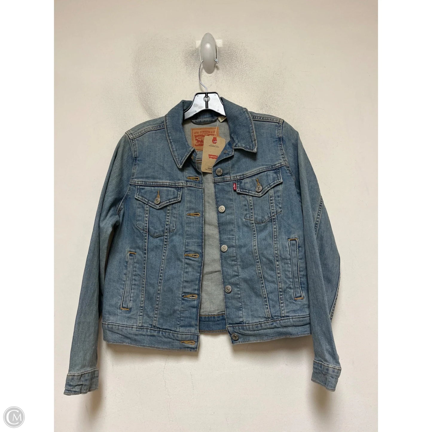 Jacket Denim By Levis In Blue Denim, Size: M