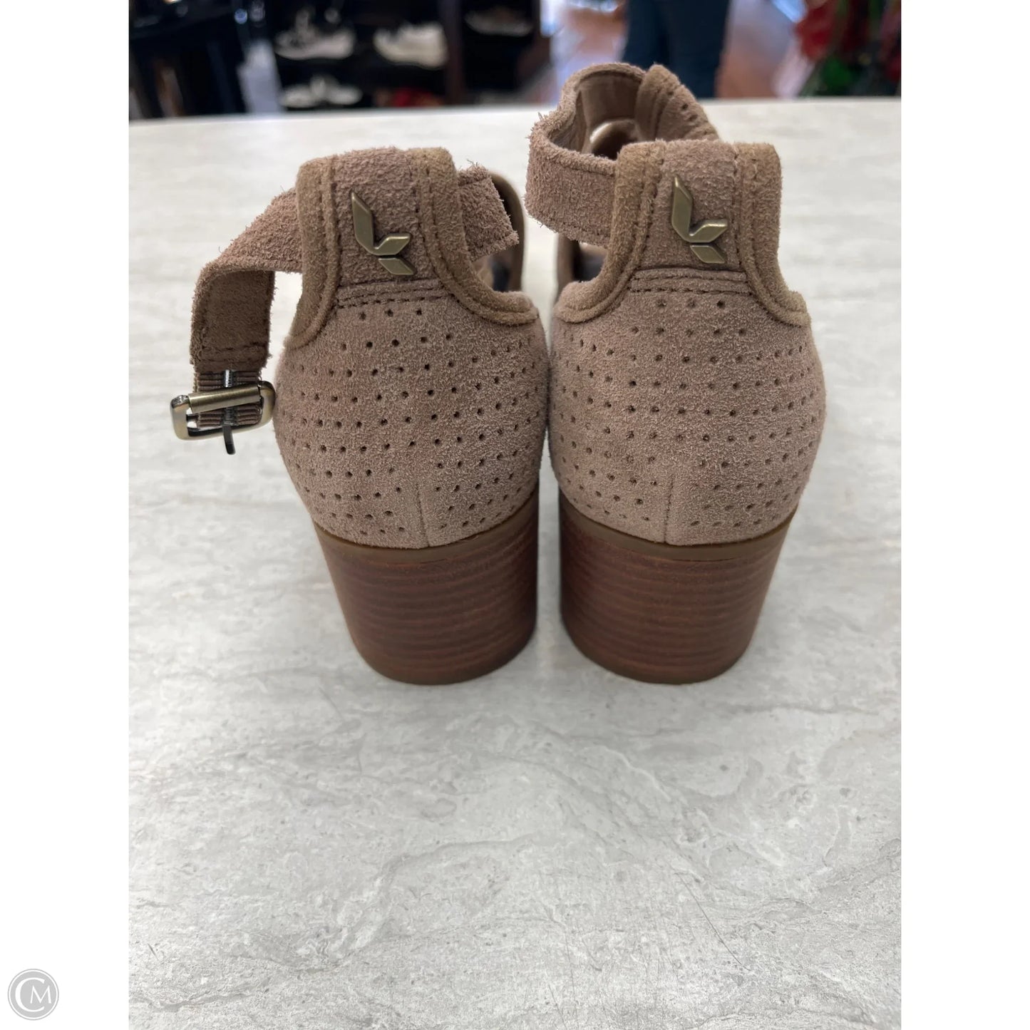 Sandals Heels Block By Koolaburra By Ugg In Brown, Size: 8.5