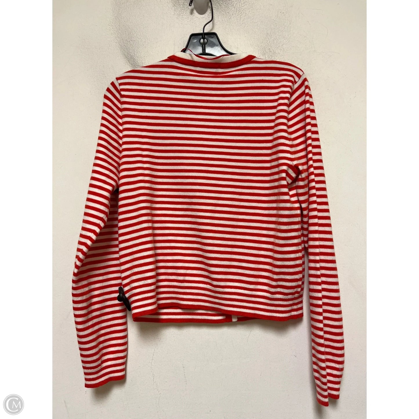 Sweater Cardigan By On 34th In Striped Pattern, Size: 0