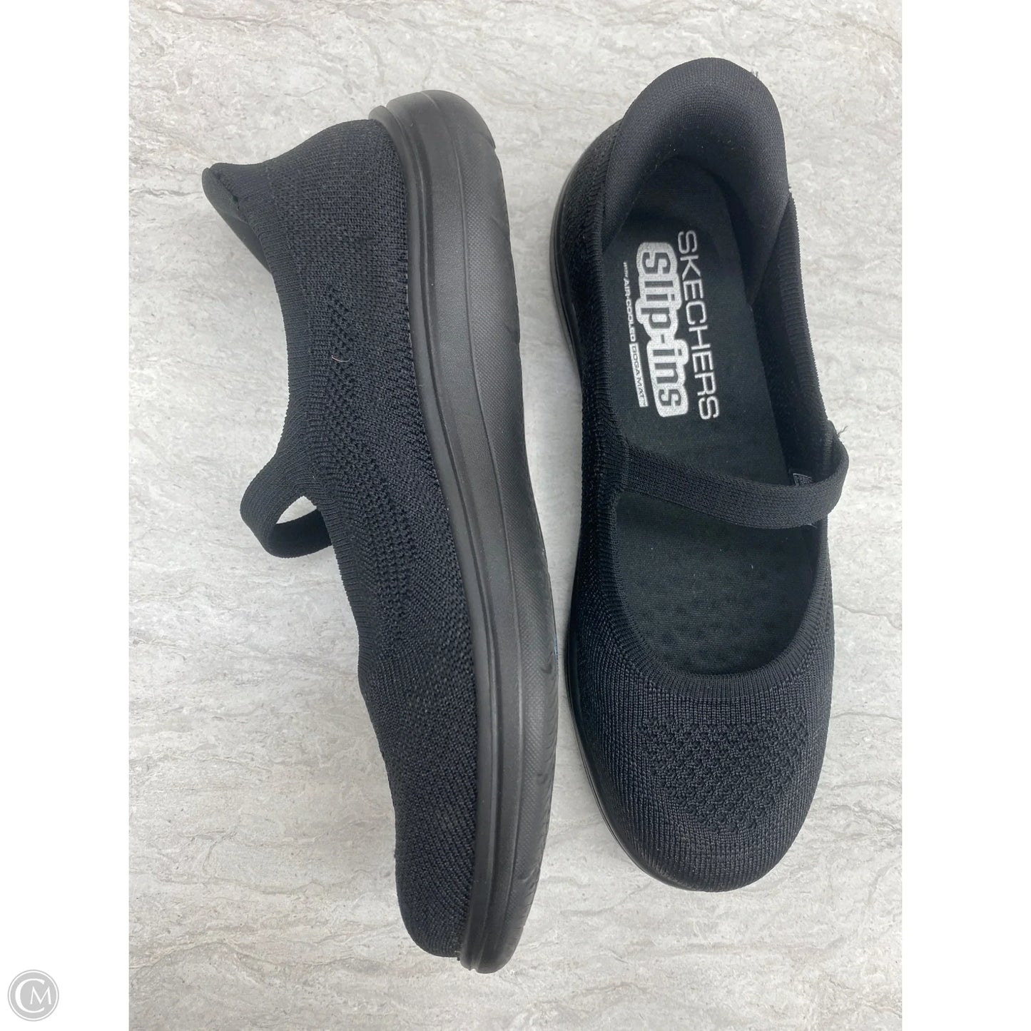 Shoes Flats By Skechers In Black, Size: 7.5