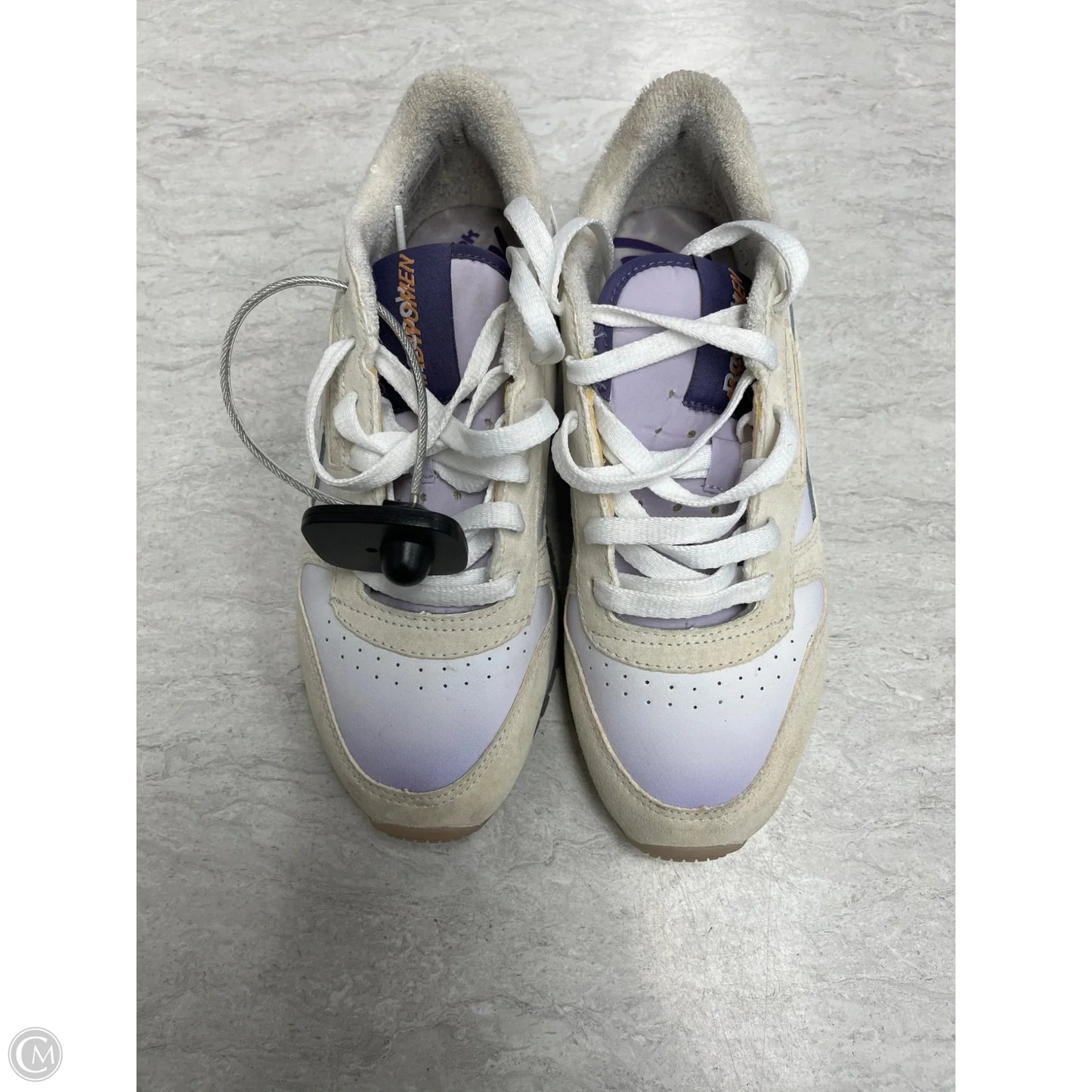 Shoes Sneakers By Reebok In Cream & Purple, Size: 9