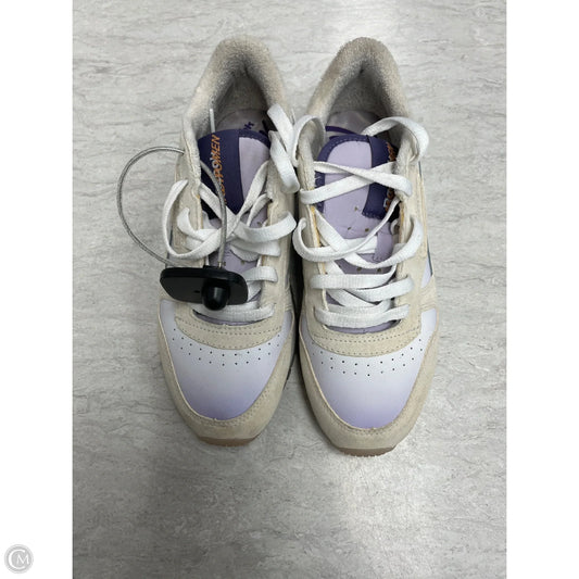 Shoes Sneakers By Reebok In Cream & Purple, Size: 9