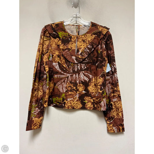 Top Long Sleeve By Walter Baker In Multi-colored, Size: L