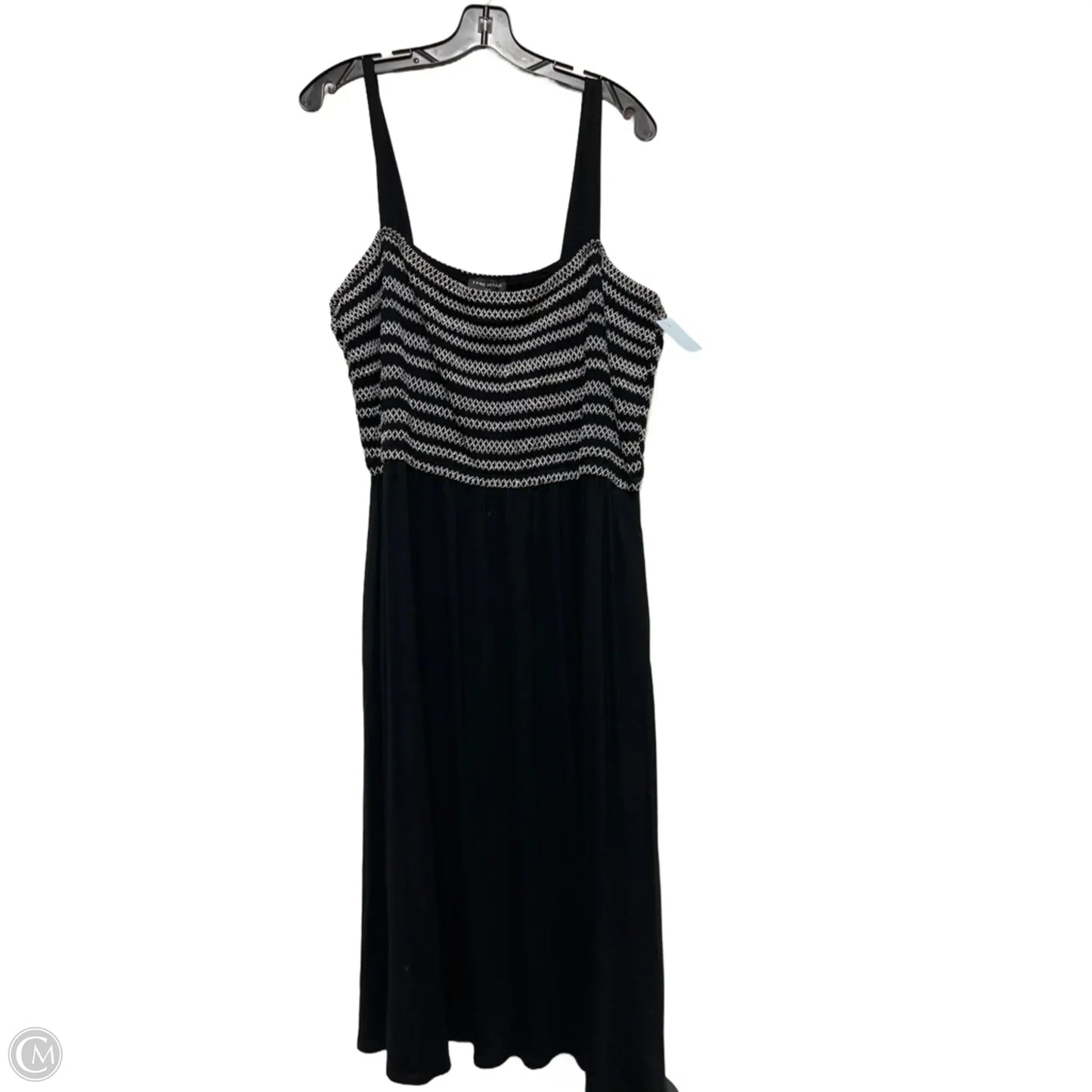 Dress Casual Midi By Lane Bryant In Black & White, Size: 2x