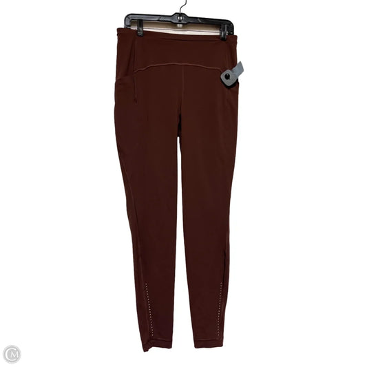 Athletic Leggings By Lululemon In Brown, Size: 10