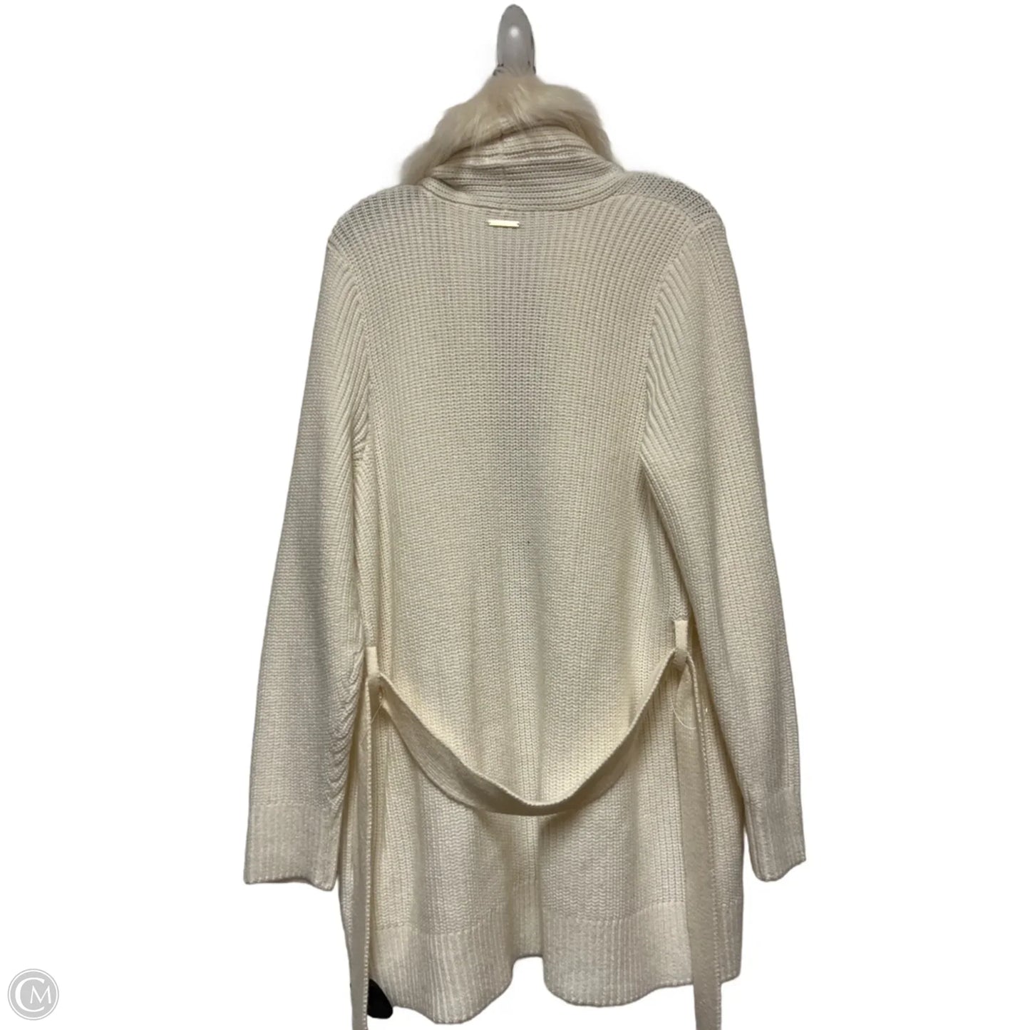 Sweater Cardigan By Michael By Michael Kors In Cream, Size: M