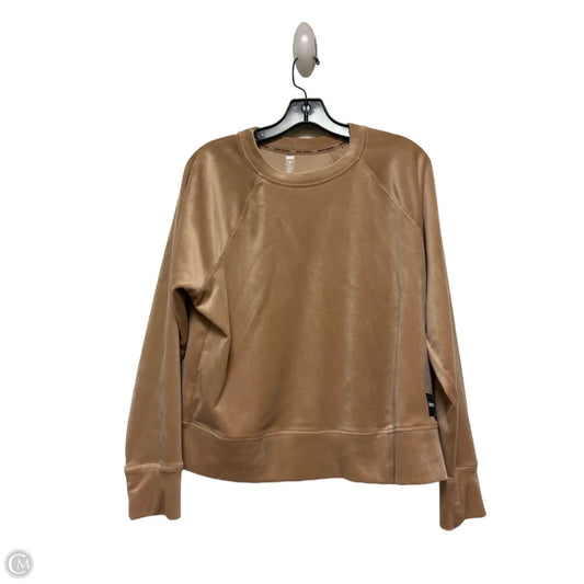 Athletic Top Long Sleeve Crewneck By Dkny In Brown, Size: S