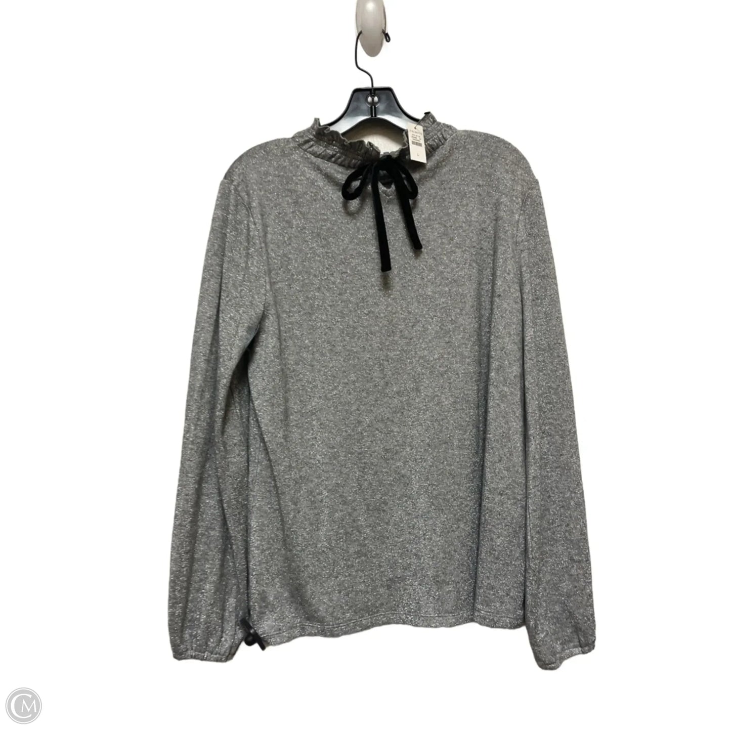 Top Long Sleeve By Talbots In Silver, Size: L