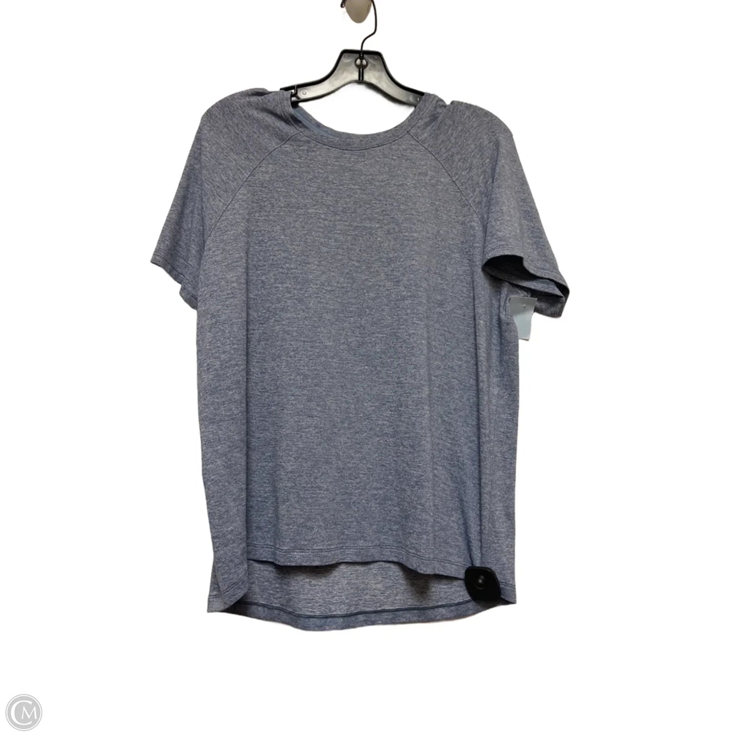 Athletic Top Short Sleeve By Lululemon In Blue, Size: L