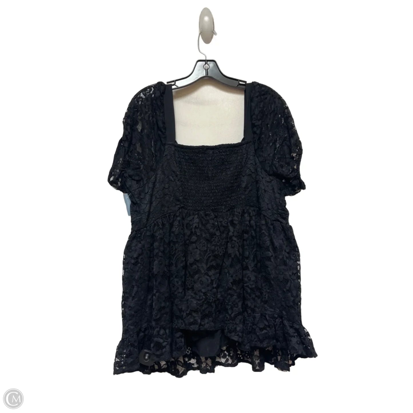 Top Short Sleeve By Torrid In Black, Size: 1x