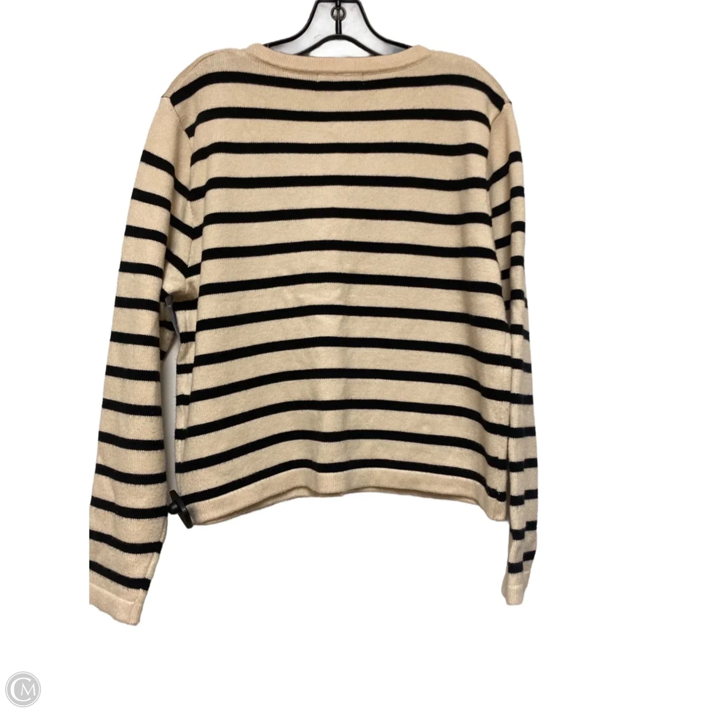 Sweater Cardigan By Lillusory In Striped Pattern, Size: M