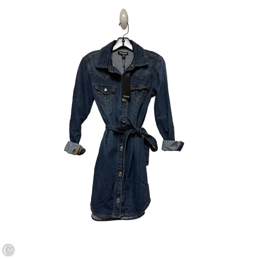 Dress Casual Short By True Religion In Blue Denim, Size: Xs