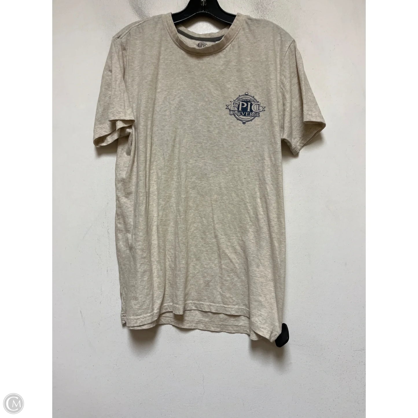 Top Short Sleeve Basic By Clothes Mentor In Tan, Size: M