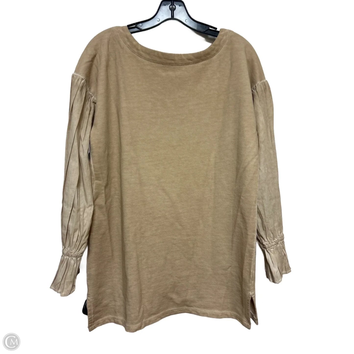 Top Long Sleeve By Pilcro In Tan, Size: Xs