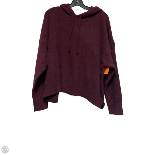 Sweatshirt Hoodie By Express In Maroon, Size: Xl