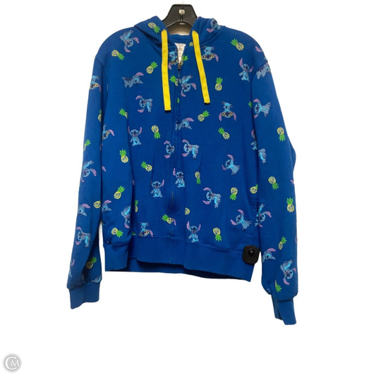 Sweatshirt Hoodie By Disney Store In Blue, Size: S