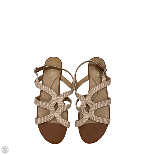 Sandals Flats By Talbots In Tan, Size: 8.5