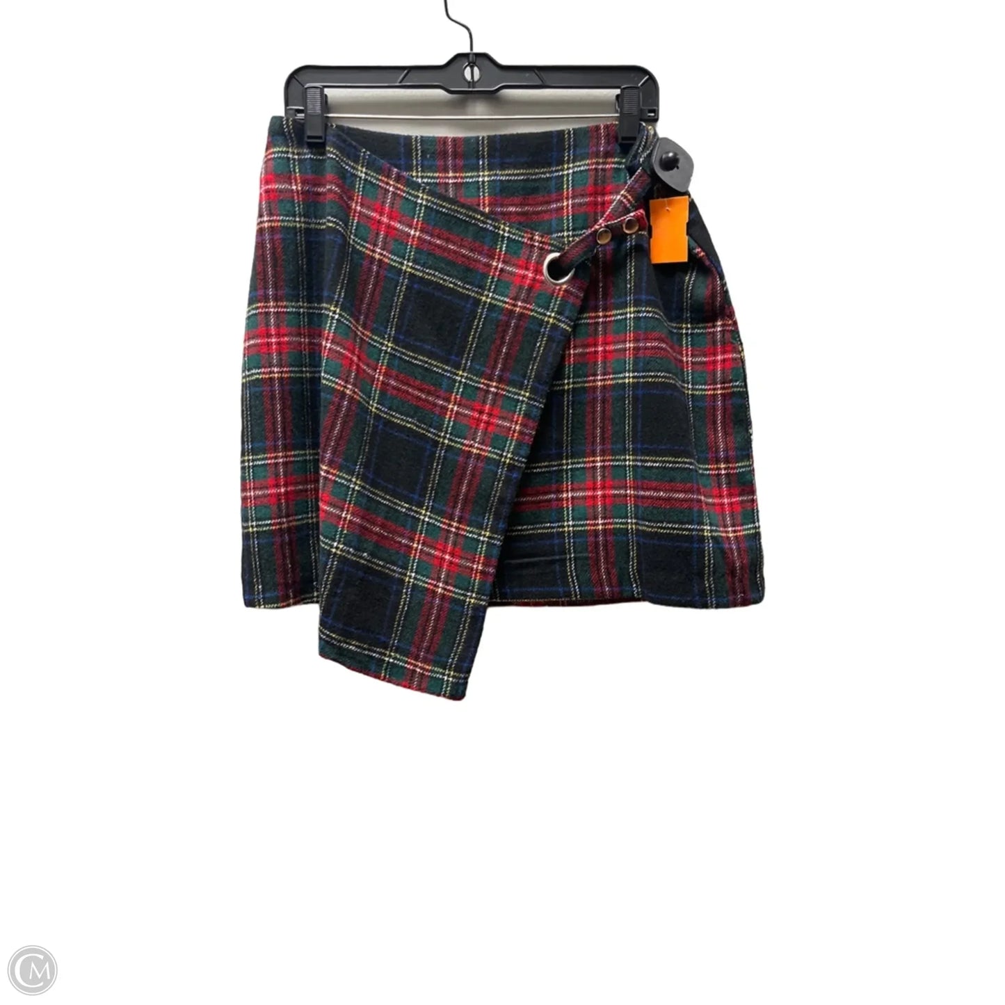 Skirt Mini & Short By Mi Ami In Plaid Pattern, Size: 12