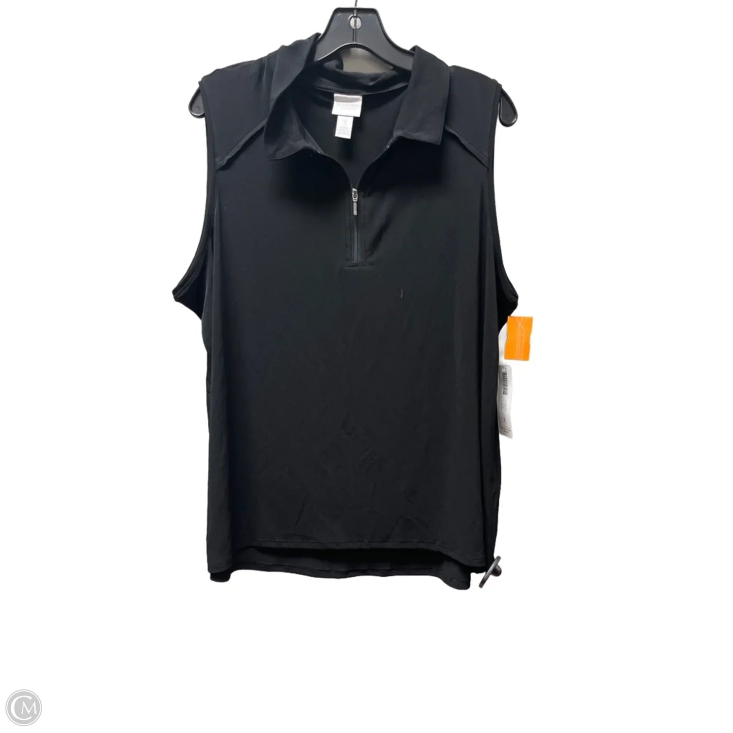 Top Sleeveless By Chicos In Black, Size: Xl