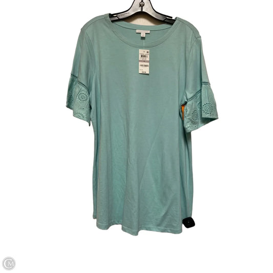 Top Short Sleeve Basic By Charter Club In Blue, Size: Xl