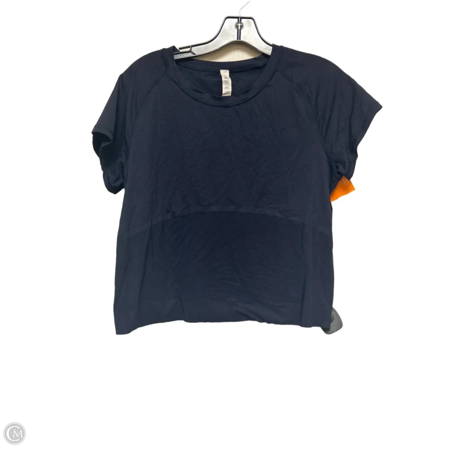 Athletic Top Short Sleeve By Lululemon In Blue, Size: 4