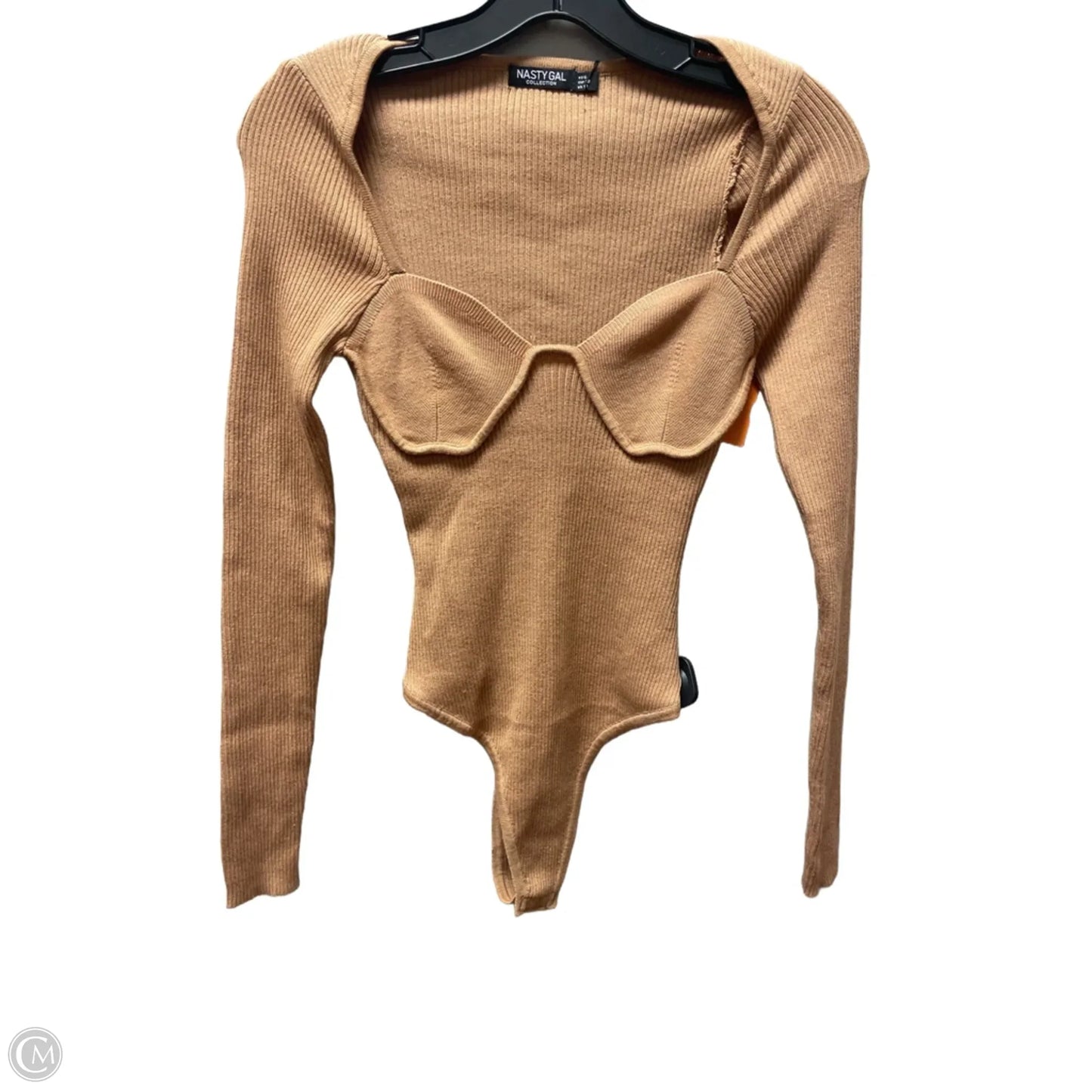 Top Long Sleeve By Nasty Gal In Tan, Size: S
