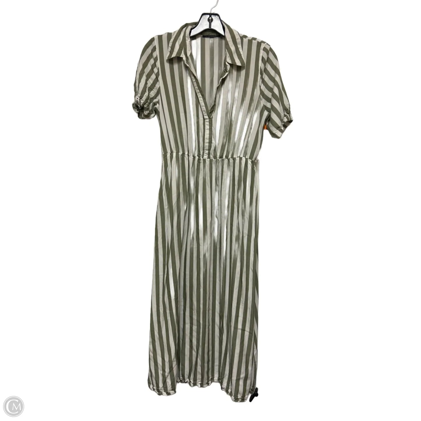Dress Casual Midi By T Tahari In Striped Pattern, Size: M