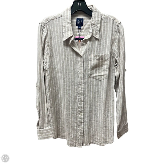 Top Long Sleeve By Gap In Striped Pattern, Size: S