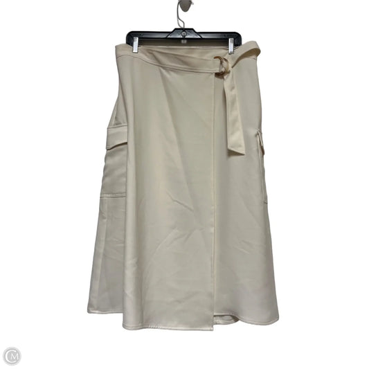 Skirt Midi By House Of Harlow In Cream, Size: 12