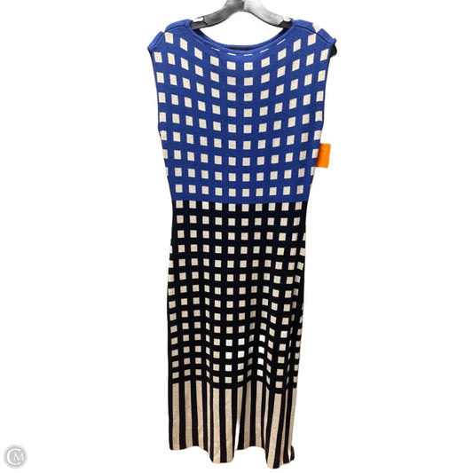 Dress Casual Midi By Ann Taylor In Blue, Size: S