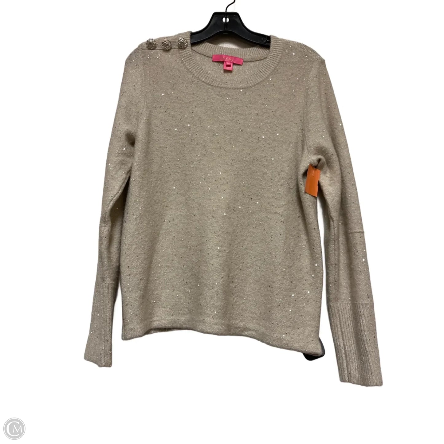 Sweater Designer By Lilly Pulitzer In Tan, Size: L