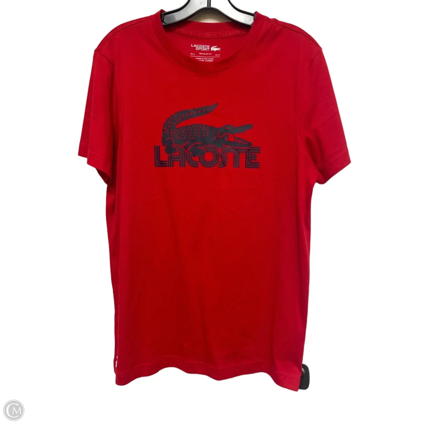 Top Short Sleeve Basic By Lacoste In Red, Size: M