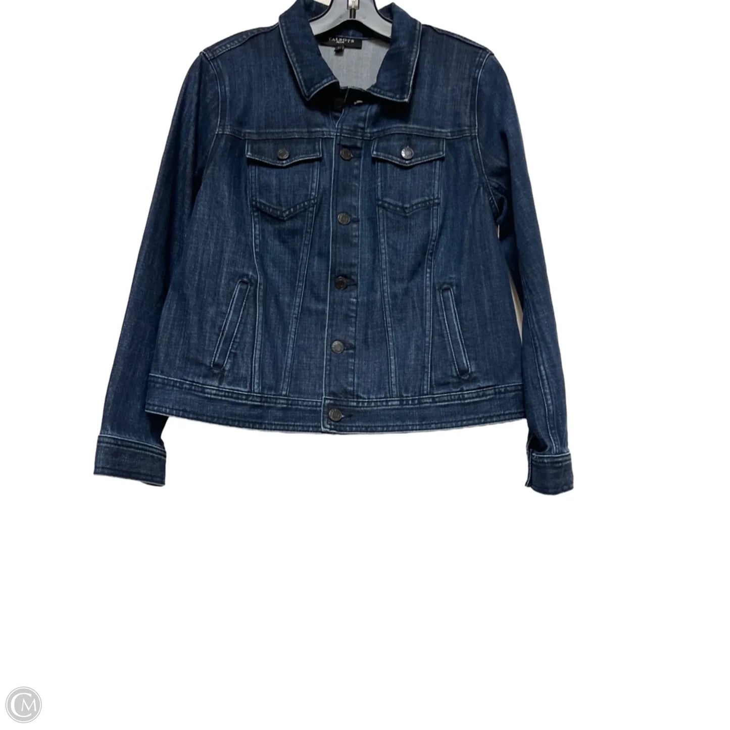 Jacket Denim By Talbots In Blue Denim, Size: Lp