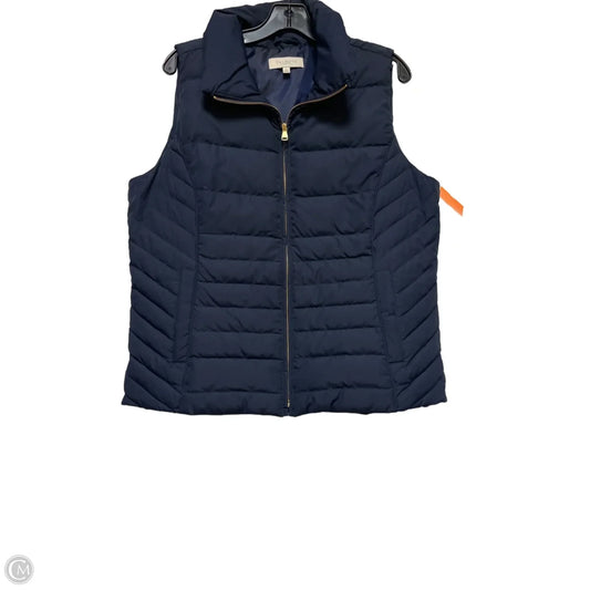 Vest Puffer & Quilted By Talbots In Navy, Size: Lp