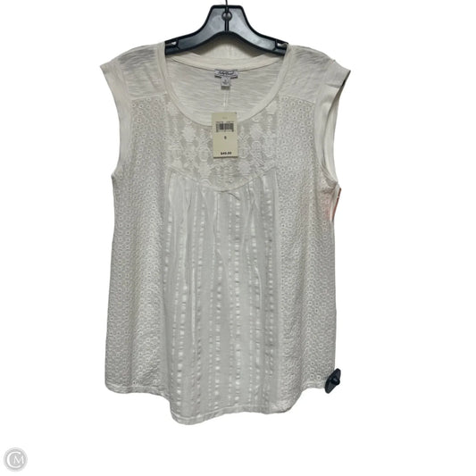 Top Sleeveless By Lucky Brand In White, Size: S